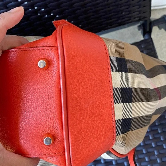 Burberry Novacheck Tote, Canvas/Leather - Picture 11 of 14